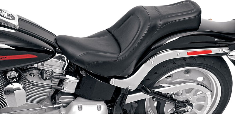 Saddlemen SaddleHyde King Seat w/o Driver Backrest for 2006-2016 Harley-Davidson Softail Motorcycles Black #806-12-052