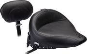 Mustang Wide Solo Seat with Removable Backrest Black Leather Vinyl #79485