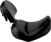 Saddlemen Renegade Heels Down Solo Seat w/Driver Backrest for 2005-2017 Harley-Davidson Softail Motorcycles Black