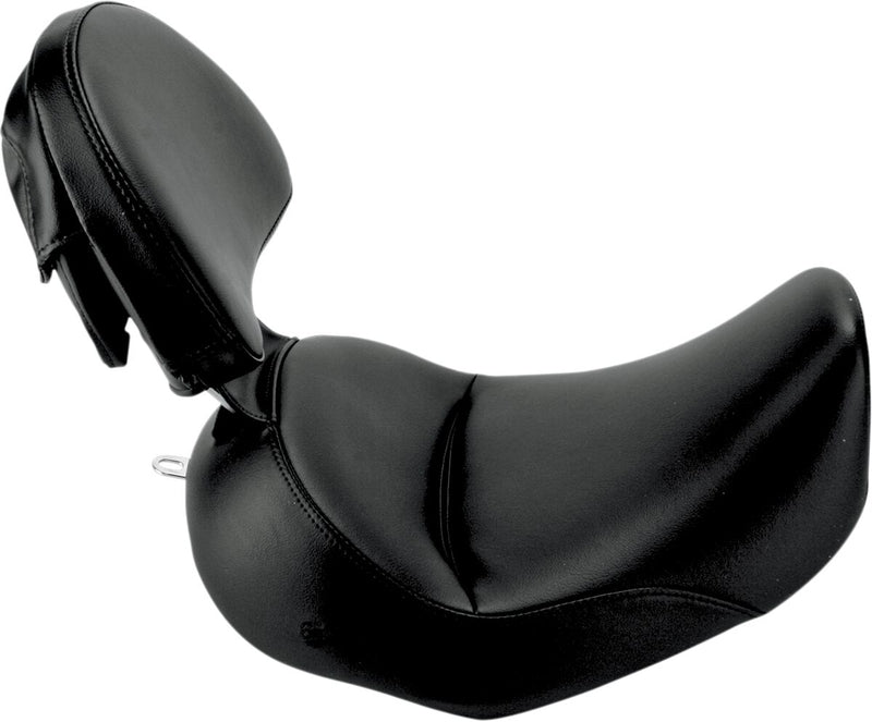 Saddlemen Renegade Heels Down Solo Seat w/Driver Backrest for 2005-2017 Harley-Davidson Softail Motorcycles Black
