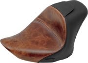 Saddlemen Lariat Solo Seat for 2006-2016 Harley-Davidson Softail Motorcycles Brown