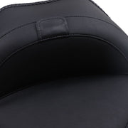 Mustang Wide Solo Seat with Removable Backrest Vintage Black Leather Vinyl Each