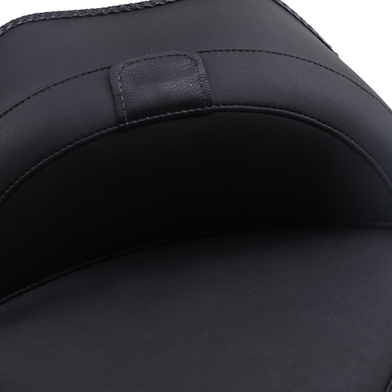 Mustang Wide Solo Seat with Removable Backrest Vintage Black Leather Vinyl Each