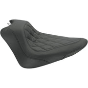 Mustang Wide Tripper™ Solo Seat Black Synthetic Leather #76762