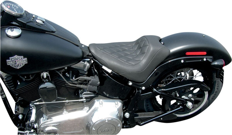 Mustang Wide Tripper™ Solo Seat Black Synthetic Leather Each