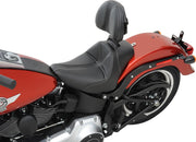 Saddlemen SaddleHyde GC-Style Dominator Solo Seat w/ Backrest Option for 2001-2004,2006-2016 Harley-Davidson Softail Motorcycles Black #806-12-0042