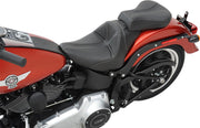 Saddlemen SaddleHyde GC-Style Dominator Solo Seat w/ Backrest Option for 2001-2004,2006-2016 Harley-Davidson Softail Motorcycles Black #806-12-0042