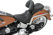 Saddlemen SaddleHyde GC-Style Dominator Solo Seat w/ Backrest Option for 2001-2016 Harley-Davidson Heritage Softail and 2006-2017 Harley-Davidson Softail Deluxe Motorcycles Black #806-15-0042