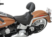 Saddlemen SaddleHyde GC-Style Dominator Solo Seat w/ Backrest Option for 2001-2016 Harley-Davidson Heritage Softail and 2006-2017 Harley-Davidson Softail Deluxe Motorcycles