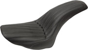 Saddlemen Black 2-Up Knuckle Solo Seat for 2006-2016 Harley-Davidson Heritage Softail and 2006-2017 Harley-Davidson Softail Deluxe Motorcycles