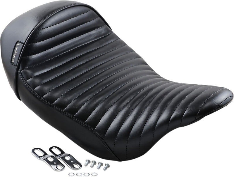 Le Pera Stubs Cafe Seat Black Solo Seat Vinyl #LK-427PT