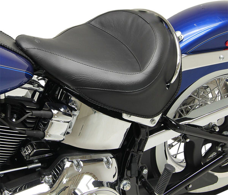 Mustang Vintage Wide Solo Vinyl Seat Black Solo Seat #76232