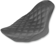 Saddlemen Black Renegade Lattice-Stitch Solo Seat for 2006-2017 Harley-Davidson Softail Motorcycles