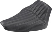 Saddlemen Black Knuckle Solo Seat for 2012-2017 Harley-Davidson Softail Slim - FLS and 2016-2017 Harley-Davidson Softail Slim S - FLSS Motorcycles