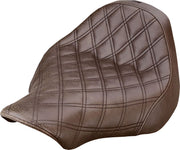 Saddlemen Brown Renegade Lattice Stitch Solo Seat for 2013-2017 Harley-Davidson Softail Breakout Motorcycles