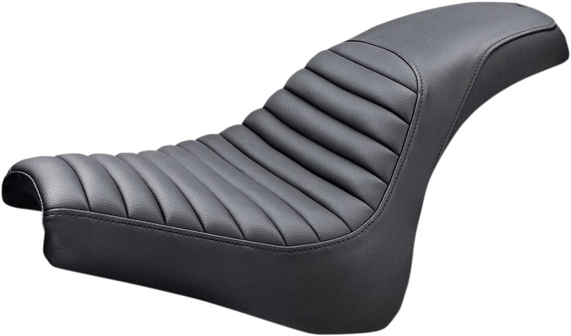Saddlemen Black Profiler Tuck 'N Roll Seat for 2018-2019 Harley-Davidson Softail Fat Bob - FXFB and 2018-2023 Harley-Davidson Softail Fat Bob 114 - FXFBS Motorcycles #818-28-148