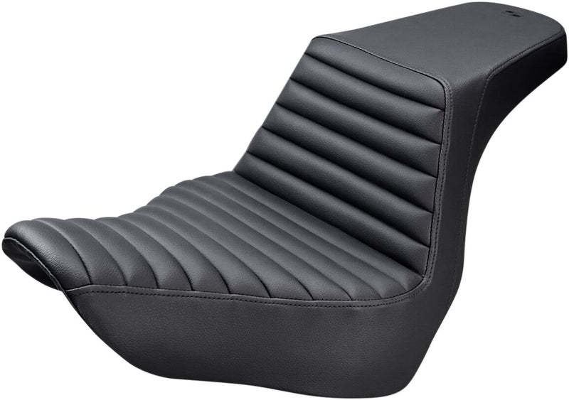 Saddlemen Black Tuck and Roll Step-Up Seat for 2018-2026 Harley-Davidson Softail Motorcycles