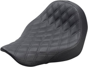 Saddlemen Black Renegade Lattice Stitch Solo Seat for 2018-2026 Harley-Davidson Softail Motorcycles