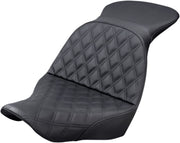 Saddlemen Black Explorer Lattice Stitch Touring Seat w/o Driver Backrest for 2018-2026 Harley-Davidson Softail Motorcycles