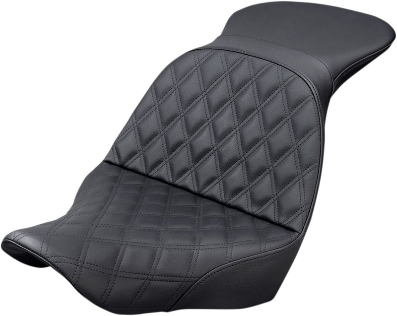 Saddlemen Black Explorer Lattice Stitch Touring Seat w/o Driver Backrest for 2018-2026 Harley-Davidson Softail Motorcycles