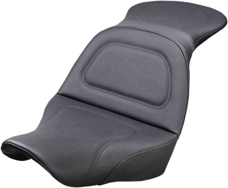 Saddlemen Black Explorer Seat w/o Driver Backrest for 2018-2026 Harley-Davidson Softail Motorcycles