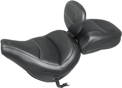 Mustang Max Profile Passenger Touring Seat for 2018-2026 Harley-Davidson Black Vinyl