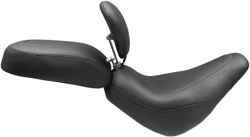 Mustang Seats Vintage Wide Tripper Solo Seat w/Backrest for 2018-2020,2025-2026 Harley-Davidson Softail Street Bob - FXBB and 2021-2024 Harley-Davidson Softail Street Bob - FXBBS Motorcycles