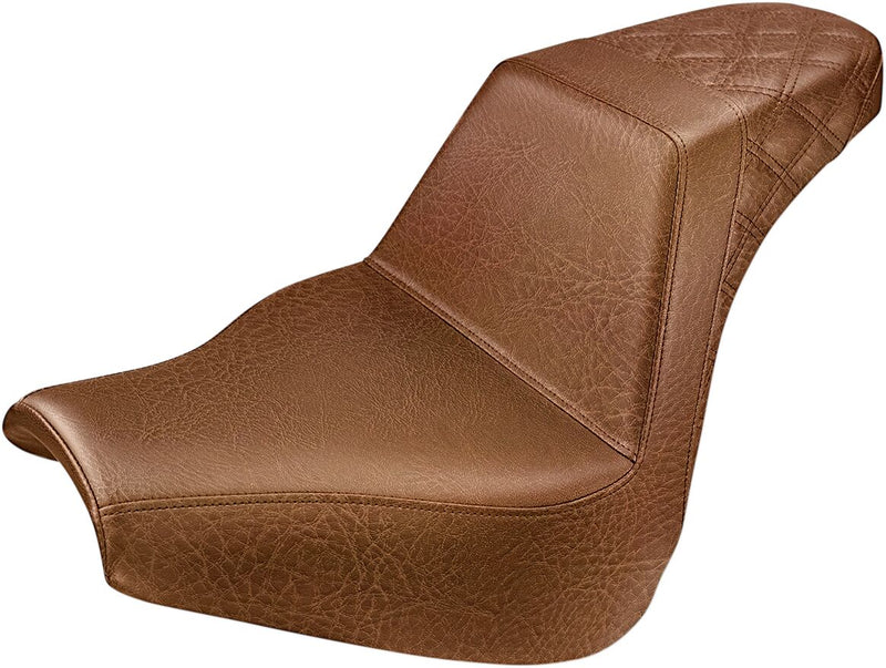 Saddlemen Step-Up Rear LS Seat in Brown For 2018-2022 FXBR/FXBRS Breakout Models #818-31-173BR