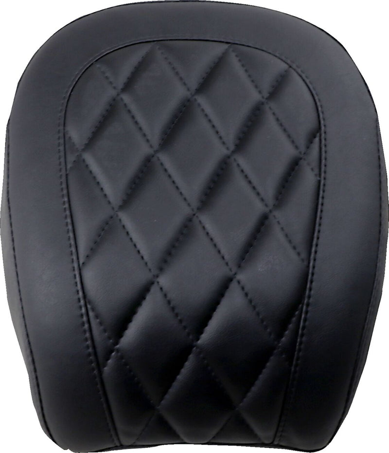 Mustang Seats Black Wide Tripper Diamond Stitch Passenger Seat for 2021-2024 Harley-Davidson Softail Street Bob - FXBBS and 2018-2020,2025-2026 Harley-Davidson Softail Street Bob - FXBB Motorcycles