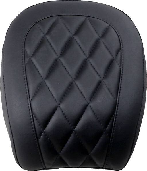 Mustang Seats Black Wide Tripper Diamond Stitch Passenger Seat for 2021-2024 Harley-Davidson Softail Street Bob - FXBBS and 2018-2020,2025-2026 Harley-Davidson Softail Street Bob - FXBB Motorcycles