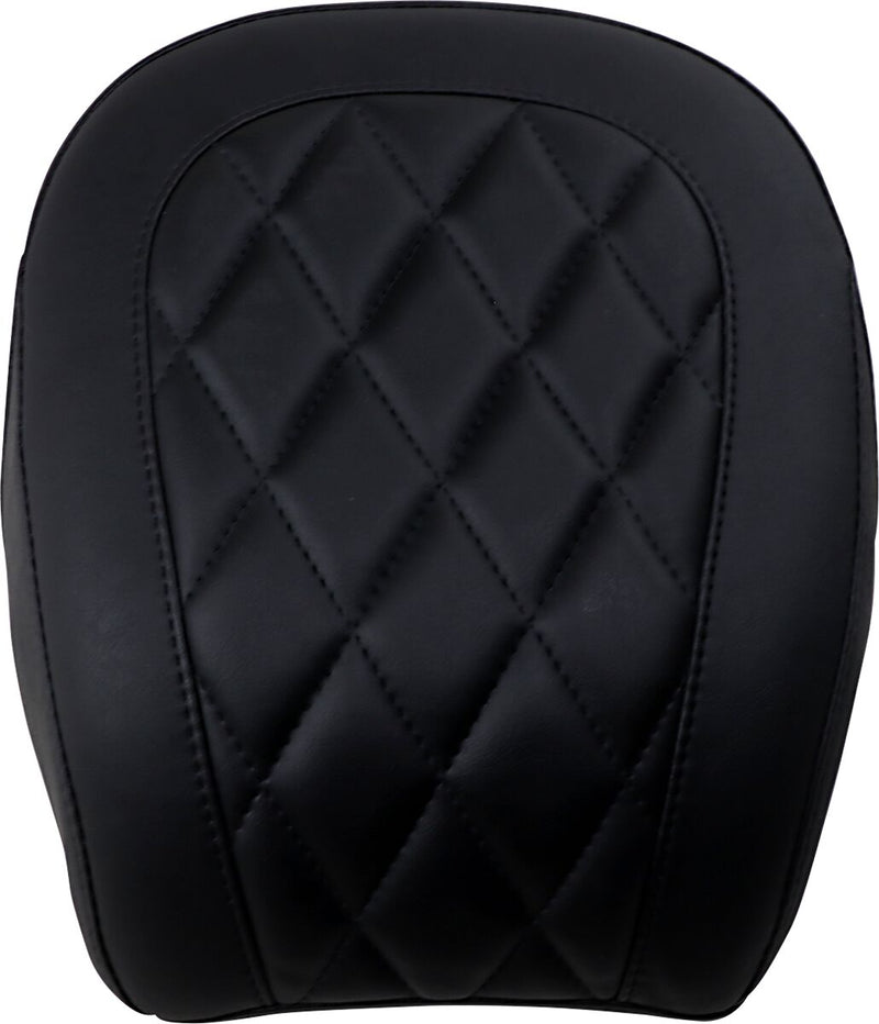 Mustang Seats Black Wide Tripper Diamond Stitch Passenger Seat for 2021-2024 Harley-Davidson Softail Street Bob - FXBBS and 2018-2020,2025-2026 Harley-Davidson Softail Street Bob - FXBB Motorcycles