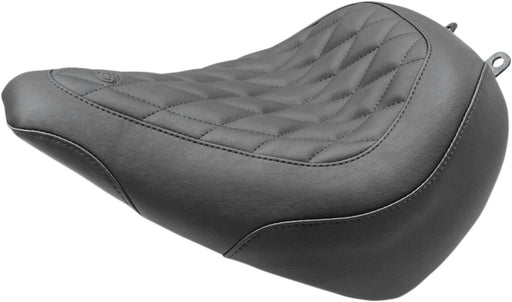 Mustang Seats Black Wide Tripper Diamond Stitch Front Solo Seat for 2018-2019 Harley-Davidson Softail Breakout - FXBR and 2018-2020 Harley-Davidson Softail Breakout 114 - FXBRS Motorcycles