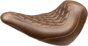 Mustang Wide Tripper™ Solo Seat Brown Synthetic Leather #83041
