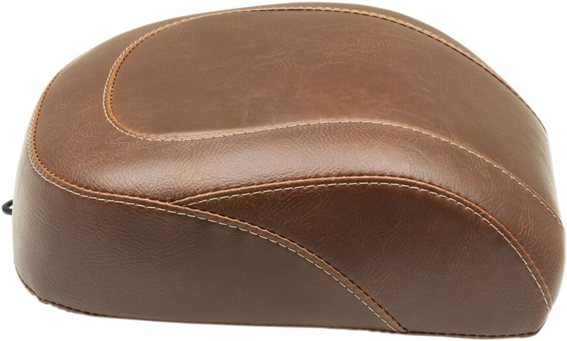Mustang Seats Brown Wide Tripper Vintage Stitch Passenger Seat for 2018-2019 Harley-Davidson Softail Breakout - FXBR and 2018-2020 Harley-Davidson Softail Breakout 114 - FXBRS Motorcycles