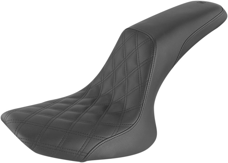 Saddlemen Black Profiler Lattice Stitch Seat for 1984-1999 Harley-Davidson Softail Motorcycles