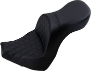 Saddlemen Explorer Lattice Stitch Touring Seat w/o Backrest for 2018-2020 Harley-Davidson Softail Breakout 114 - FXBRS and 2018-2019 Harley-Davidson Softail Breakout - FXBR Motorcycles Black
