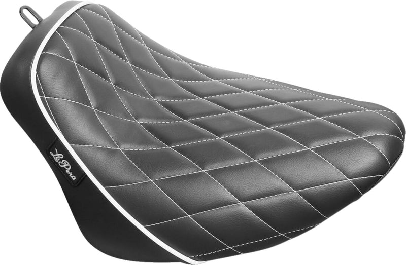 Le Pera Bare Bones Solo Seat Black White Vinyl #LY-007DMWTP
