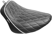 Le Pera Bare Bones Diamond White Stitch Solo Seat For Harley-Davidson 2018-2025 Softail Breakout FXBR Models #LYB-007DMWTP