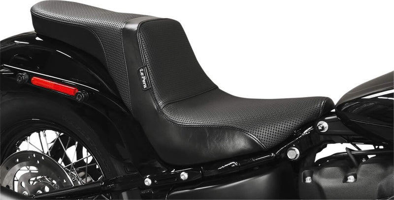 Le Pera Daytona 2 Up Basket Weave Seat For Harley-Davidson 2018-2025 Softail FXBR Breakout Models #LYB-543BW