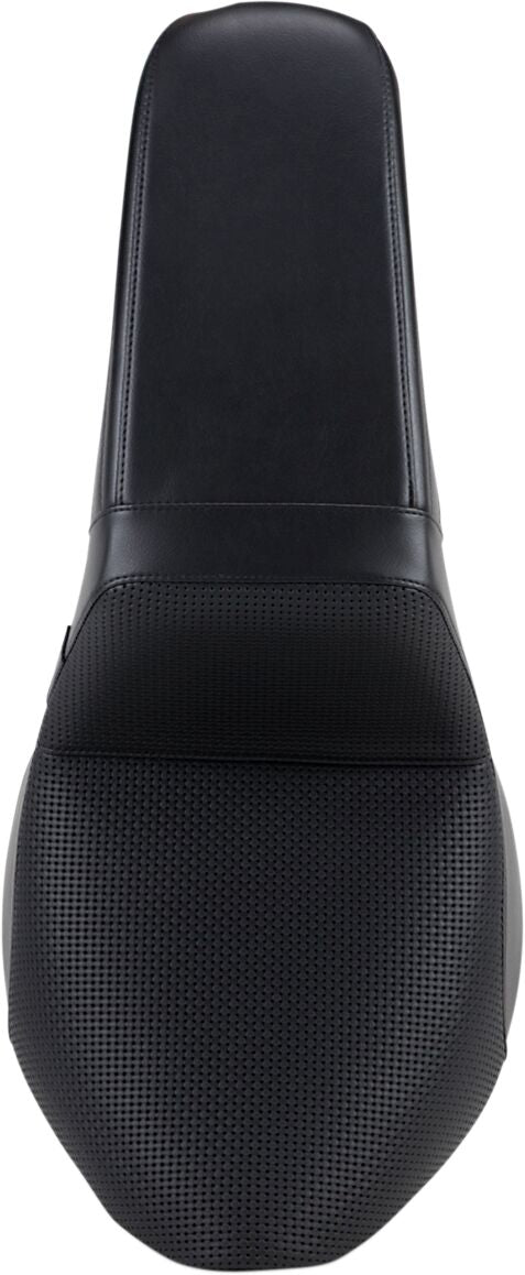 Le Pera KickFlip Basket Weave Seat For Harley-Davidson 2018-2025 Softail Deluxe FLDE & Heritage FLHC Models