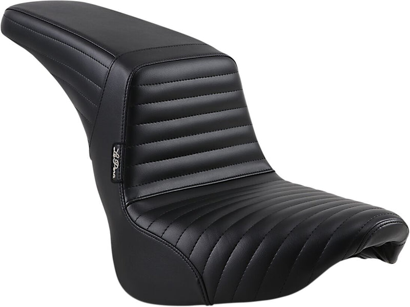 Le Pera Kickflip Seat Black 2-Up Seat BikerTec Vinyl #LYR-590PT