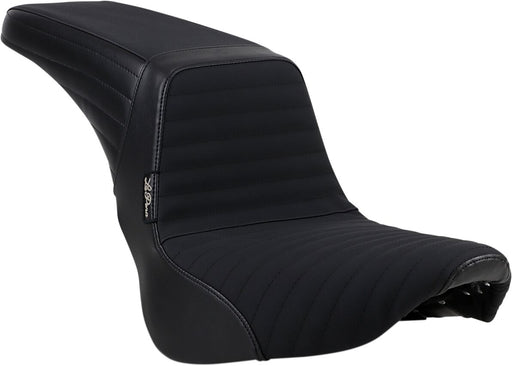 Le Pera Kickflip Seat Black 2-Up Seat BikerTec Vinyl