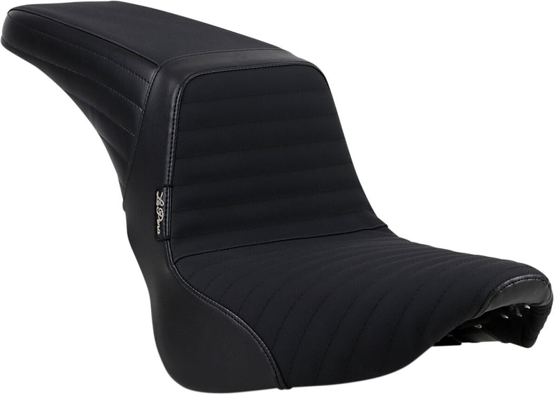Le Pera Kickflip Seat Black 2-Up Seat BikerTec Vinyl #LYR-590PTGP