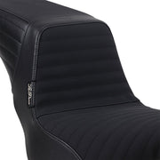 Le Pera Kickflip Seat Black 2-Up Seat BikerTec Vinyl Each