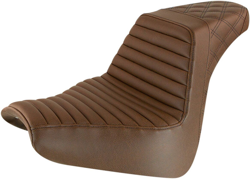 Saddlemen Step-Up TR Front & Rear LS Seat in Brown For 2018-2022 FXBR/FXBRS Breakout Models