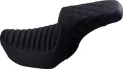 Saddlemen Black Rear Lattice Stitch Tuck N Roll Seat for 2006-2017 Harley-Davidson Dyna Motorcycles