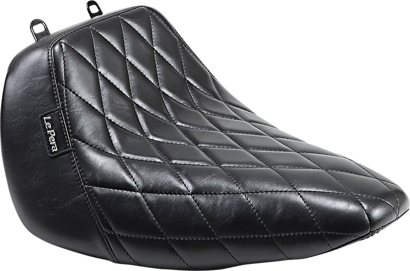 Le Pera Bare Bones Diamond Stitched Solo Seat For Harley-Davidson 2018-2025 Softail Fat Boy FLFB/FLFBS Models