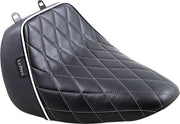 Le Pera Bare Bones Solo Seat Black White Vinyl