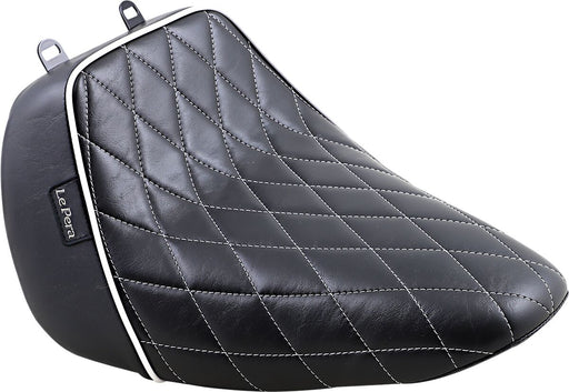 Le Pera Bare Bones Solo Seat Black White Vinyl