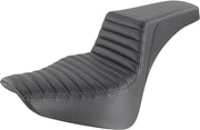 Saddlemen Black Tuck N Roll Step Up Seat for 2018-2026 Harley-Davidson Softail Motorcycles